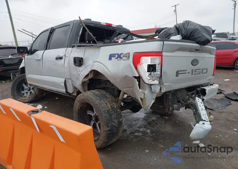 2022 Ford F-150 Lariat z USA, uszkodzony, nr VIN 1FTFW1E88NKE03197